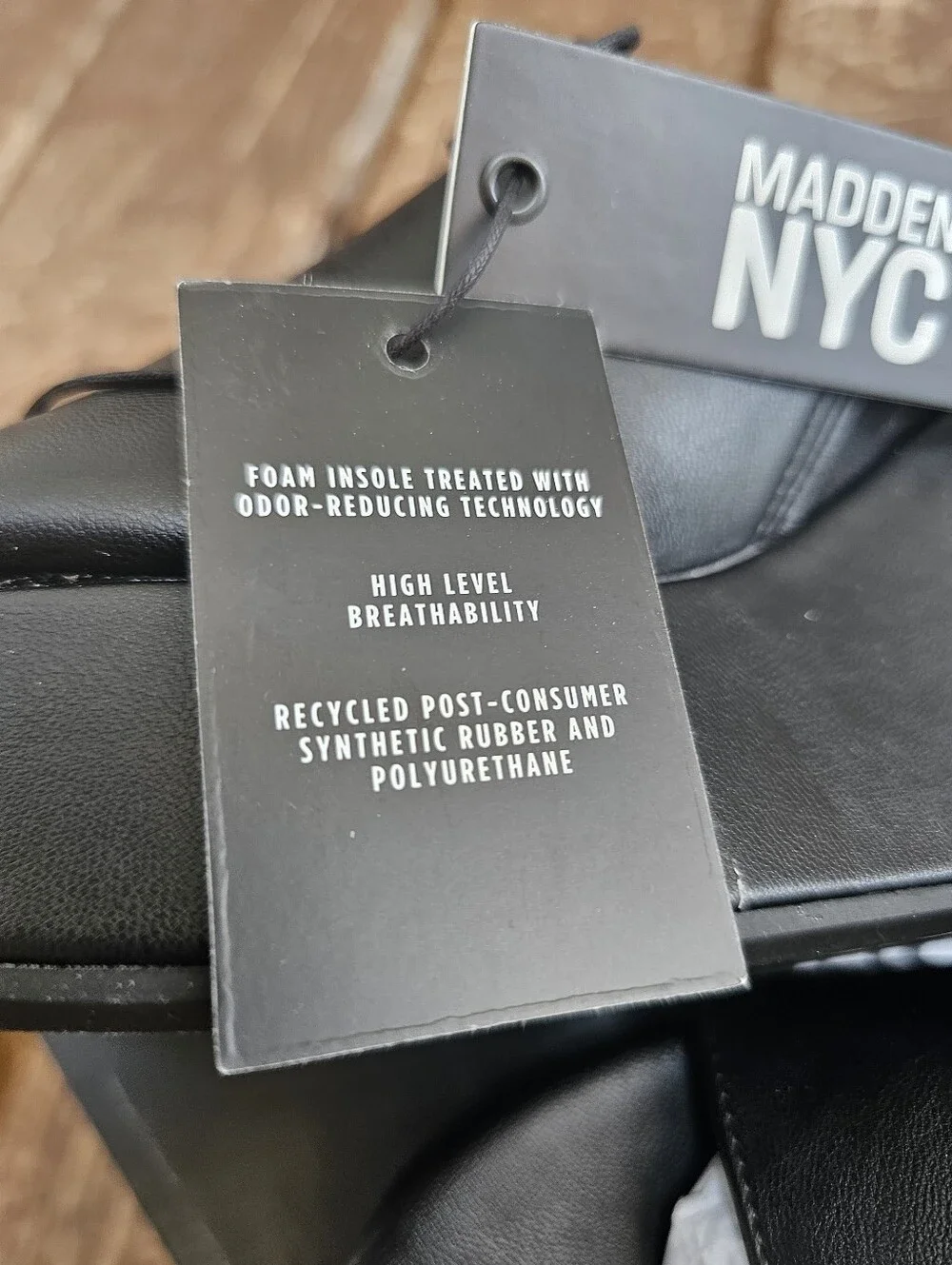 Madden NYC Boho Platform Wedge Slide Sandals‎ Black Faux Leather Y2K 2000s Style